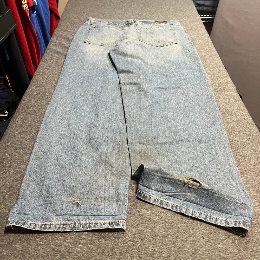 Levis SilverTab Baggy Jeans Mens 36x34 Light Wash Distressed Vintage 90s Skater - Picture 1 of 6